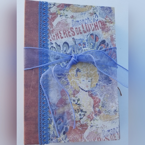 Large Vintage style Junk Journal Loaded Authentic Vintage Pieces 74 pages - Picture 1 of 8